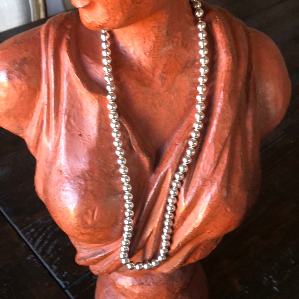 Silver Bead Necklace